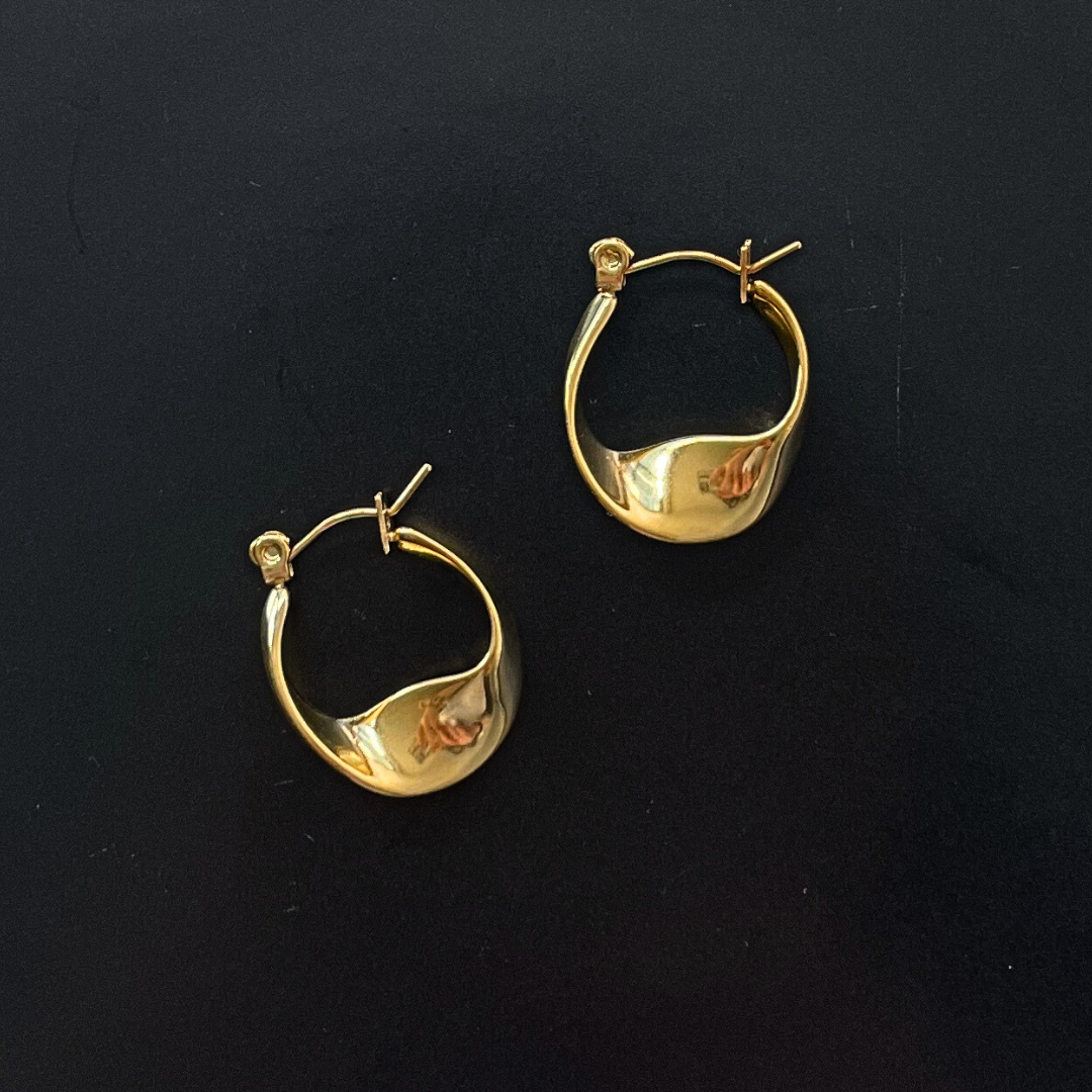 18ct Gold Plated Everyday Lightweight Earrings