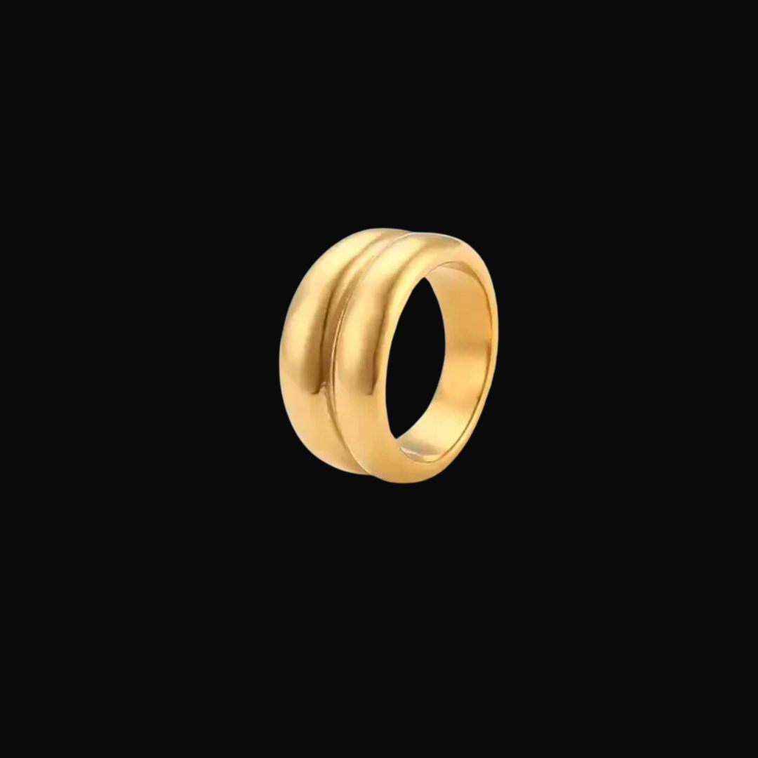 18ct Gold Plated Chunky Statement Ring