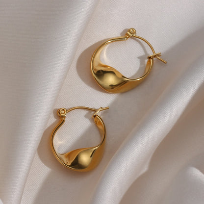 18ct Gold Plated Everyday Lightweight Earrings