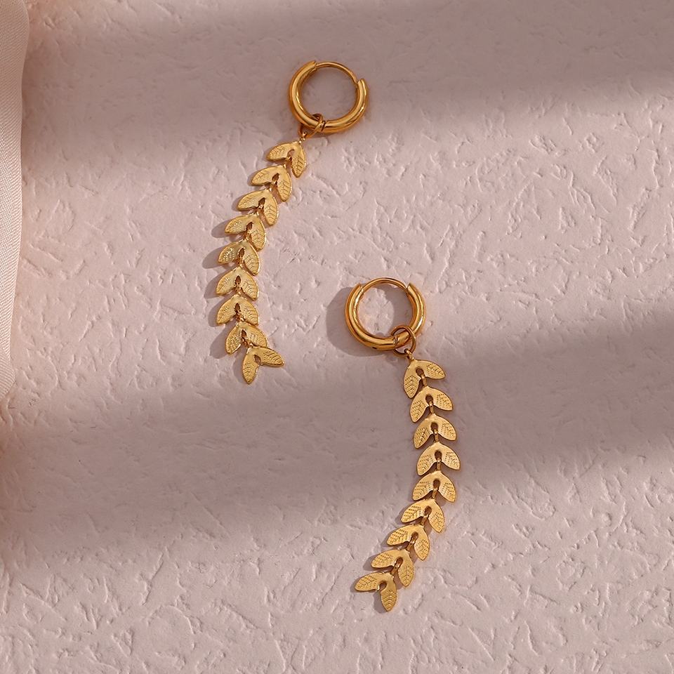 18ct Gold Plated Drop Earrings