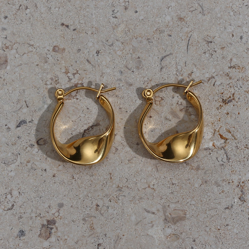 18ct Gold Plated Everyday Lightweight Earrings