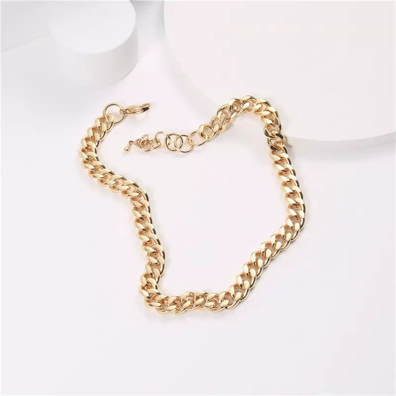 18ct Gold Plated Chunky Chain Necklace
